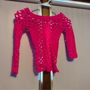 Vintage pink stretchy top